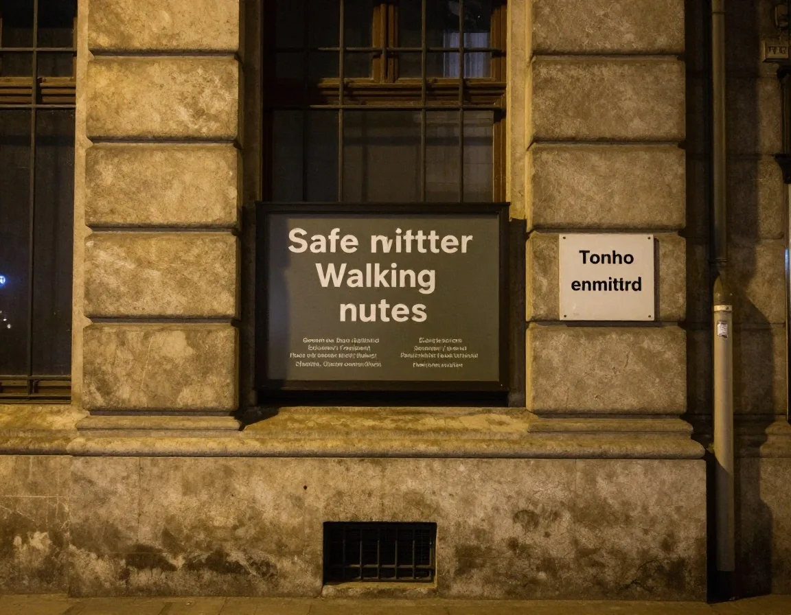 Café de pausa en esquina del centro de noche
